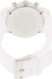 Emporio Armani Classic Chronograph White Dial White Rubber Strap Watch For Men - AR1054 Authentic Buy Shop Now