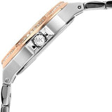 Michael Kors Lennox Three Hand Quartz Silver Dial Two Tone Steel Strap Watch For Women - MK6989 Authentic Buy Shop Now