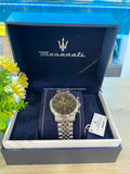 Maserati Epoca Chronograph Black Dial Silver Steel Strap Watch For Men - R8873618017 Authentic Buy Shop Now