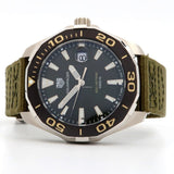 Tag Heuer Aquaracer Black Dial Khakhi Green NATO Strap Watch for Men - WAY101E.FC8222 Authentic Buy Shop Now