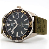 Tag Heuer Aquaracer Black Dial Khakhi Green NATO Strap Watch for Men - WAY101E.FC8222 Authentic Buy Shop Now