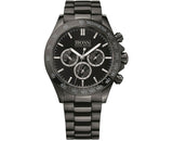 Hugo Boss Ikon Chronograph Black Dial Black Steel Strap Watch for Men - 1512961 Authentic Buy Shop Now