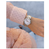 Tommy Hilfiger Lynn Quartz White Dial Two Tone Steel Strap Watch For Women - 1782236 Authentic Buy Shop Now