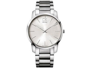 Calvin Klein City Silver Dial Silver Steel Strap Watch for Men - K2G2G146 Authentic Buy Shop Now