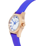 Marc Jacobs Henry White Dial Blue Leather Strap Watch for Women - MBM1238 Authentic Buy Shop Now