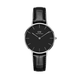 Daniel Wellington Classic Petite Reading Black Dial Black Leather Strap Watch For Women - DW00100235 Authentic Buy Shop Now