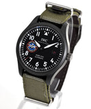 IWC Pilot’s Watch Mark XVIII Top Gun Edition “SFTI” Black Dial Green Nylon Strap Watch for Men - IW324712 Authentic Buy Shop Now