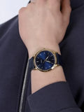 Fossil The Minimalist 3H Analog Blue Dial Blue Leather Strap Watch for Men - FS5789 Authentic Buy Shop Now