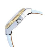 Guess Limelight Quartz Silver Dial White Leather Strap Watch For Women - W0775l8 Authentic Buy Shop Now