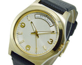 Marc Jacobs Baby Dave Gold Dial Black Leather Strap Watch for Women - MBM1264 Authentic Buy Shop Now