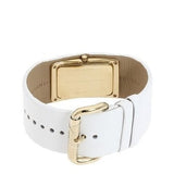 Marc Jacobs Champagne Dial White Leather Strap Watch for Women - MBM2043 Authentic Buy Shop Now