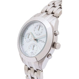 Marc Jacobs Peeker Chronograph Silver Dial Silver Steel Strap Watch for Women - MBM3371 Authentic Buy Shop Now