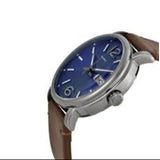 Marc Jacobs Fergus Blue Dial Brown Leather Strap Watch for Men - MBM5078 Authentic Buy Shop Now