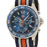 Tag Heuer Formula 1 Quartz Chronograph Blue Dial Two Tone NATO Strap Watch for Men - CAZ1010.FC8196 Authentic Buy Shop Now