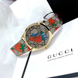 Gucci G Timeless Brown Dial Brown Leather Strap Watch For Women - YA1264133 Authentic Buy Shop Now