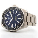 Tag Heuer Aquaracer Caliber 5 Black Dial Silver Steel Strap Watch for Men - WAY201A .BA0927 Authentic Buy Shop Now