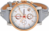 Fossil Original Boyfriend White Dial Light Blue Leather Strap Watch for Women - ES4045 Authentic Buy Shop Now