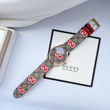 Gucci G Timeless Quartz Brown Dial Brown Leather Strap Watch For Men - YA1264158 Authentic Buy Shop Now