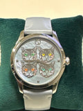 Gucci G Timeless Quartz Mother of Pearl Dial Blue Leather Strap Watch For Women - YA1264124 Authentic Buy Shop Now