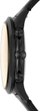 Fossil Goodwin Chronograph Black Dial Black Leather Strap Watch for Men - FS5585 Authentic Buy Shop Now