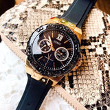 Guess Black Dial Black Rubber Strap Watch For Women - W1053L7 Authentic Buy Shop Now