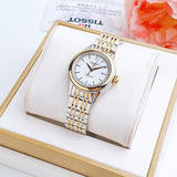 Tissot Carson Automatic Silver Dial Two Tone Steel Strap Watch For Women - T085.207.22.011.00 Authentic Buy Shop Now