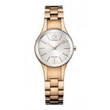 Calvin Klein Simplicity White Dial Rose Gold Steel Strap Watch for Women - K4323520 Authentic Buy Shop Now
