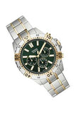 Fossil Garrett Chronograph Green Dial Two Tone Steel Strap Watch for Men - FS5622 Authentic Buy Shop Now