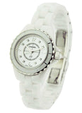 Chanel J12 Diamonds Quartz Ceramic White Dial White Steel Strap Watch for Women - J12 H2422 Authentic Buy Shop Now