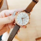 Calvin Klein Even White Dial Brown Leather Strap Watch for Women - K7B236G6 Authentic Buy Shop Now