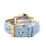Michael Kors Tibby Multifunction White Dial Blue Leather Strap Watch For Women - MK2965 Authentic Buy Shop Now