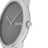 Calvin Klein Minimal Grey Dial Silver Mesh Bracelet Watch for Men - K3M211Y3 Authentic Buy Shop Now
