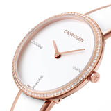 Calvin Klein Seduce Seduction White Dial Two Tone Steel Strap Watch for Women - K4E2NX1T Authentic Buy Shop Now