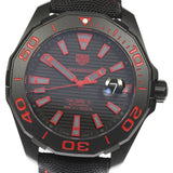 Tag Heuer Aquaracer Caliber 5 Black Dial Black Nylon Strap Watch for Men - WAY208A.FC6381 Authentic Buy Shop Now