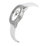 Calvin Klein Steady Silver Dial White Leather Strap Watch for Women - K7Q211L6 Authentic Buy Shop Now