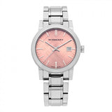 Burberry The City Pink Dial Silver Steel Strap Watch for Women - BU9124 Authentic Buy Shop Now