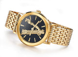 Versace Virtus Quartz Black Dial Gold Steel Strap Watch for Women - VEHC00619 Authentic Buy Shop Now