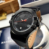 Maserati Potenza 42mm Black Analog Dial Black Strap Watch For Men - R8853108003 Authentic Buy Shop Now