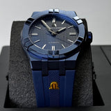 Maurice Lacroix Automatic PVD Limited Edition Blue Dial Blue Silicon Strap Watch For Men - AI6007-PVC00-430-4 Authentic Buy Shop Now