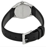 Calvin Klein Minimal Black Dial Black Leather Strap Watch for Women - K3M231CS Authentic Buy Shop Now