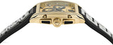 Versace Dominus Chronograph Gold Dial Black Silicone Strap Watch For Men - VE6H00223 Authentic Buy Shop Now