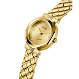Guess Rumour Quartz Gold Dial Gold Steel Strap Watch For Women - GW0613L2 Authentic Buy Shop Now