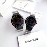 Calvin Klein Minimal Black Dial Black Steel Strap Watch For Men - K3M524Z1 Authentic Buy Shop Now
