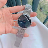 Calvin Klein High Noon Black Dial Silver Mesh Bracelet Watch for Men - K8M21121 Authentic Buy Shop Now