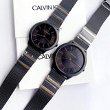 Calvin Klein Minimal Black Dial Black Steel Strap Watch For Men - K3M524Z1 Authentic Buy Shop Now