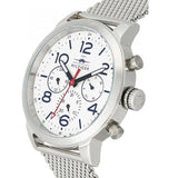 Tommy Hilfiger Jake Quartz White Dial Silver Mesh Bracelet Watch for Men - 1791233 Authentic Buy Shop Now