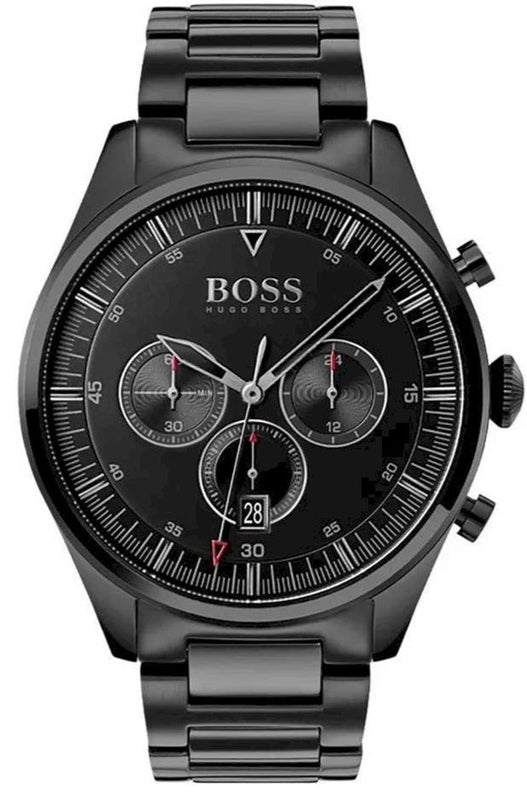 Hugo Boss Pioneer Black Dial Black Steel Strap Watch for Men - 1513714 Authentic Buy Shop Now