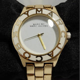 Marc Jacobs Blade White Dial Gold Steel Strap Watch for Women - MBM3050 Authentic Buy Shop Now