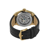 Fossil Everett Automatic Skeleton Black Dial Black Leather Strap Watch for Men - ME3208 Authentic Buy Shop Now