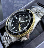 Seiko 5 Sports GMT US Special Edition Automatic Grey Dial Silver Steel Strap Watch For Men - SSK021K1 Authentic Buy Shop Now
